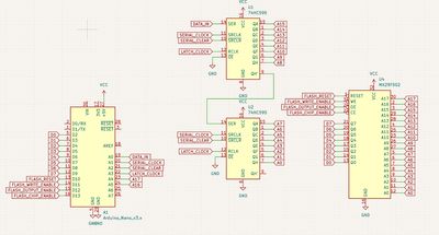 Picture of the circuit schematics. It shows every pin connected as it was described